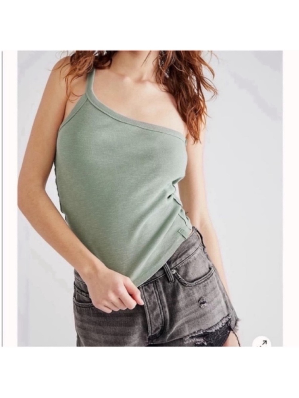 Free People One Way or Another Tank Olive Size L